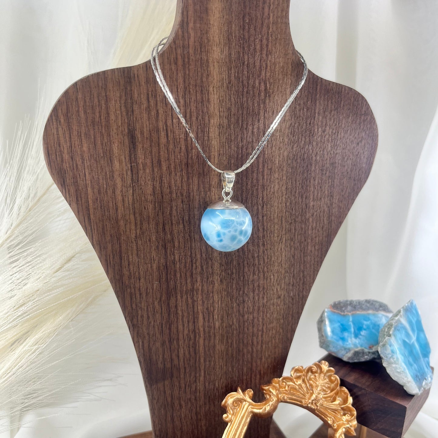 【NEW】Larimar Necklace Pendant【12】