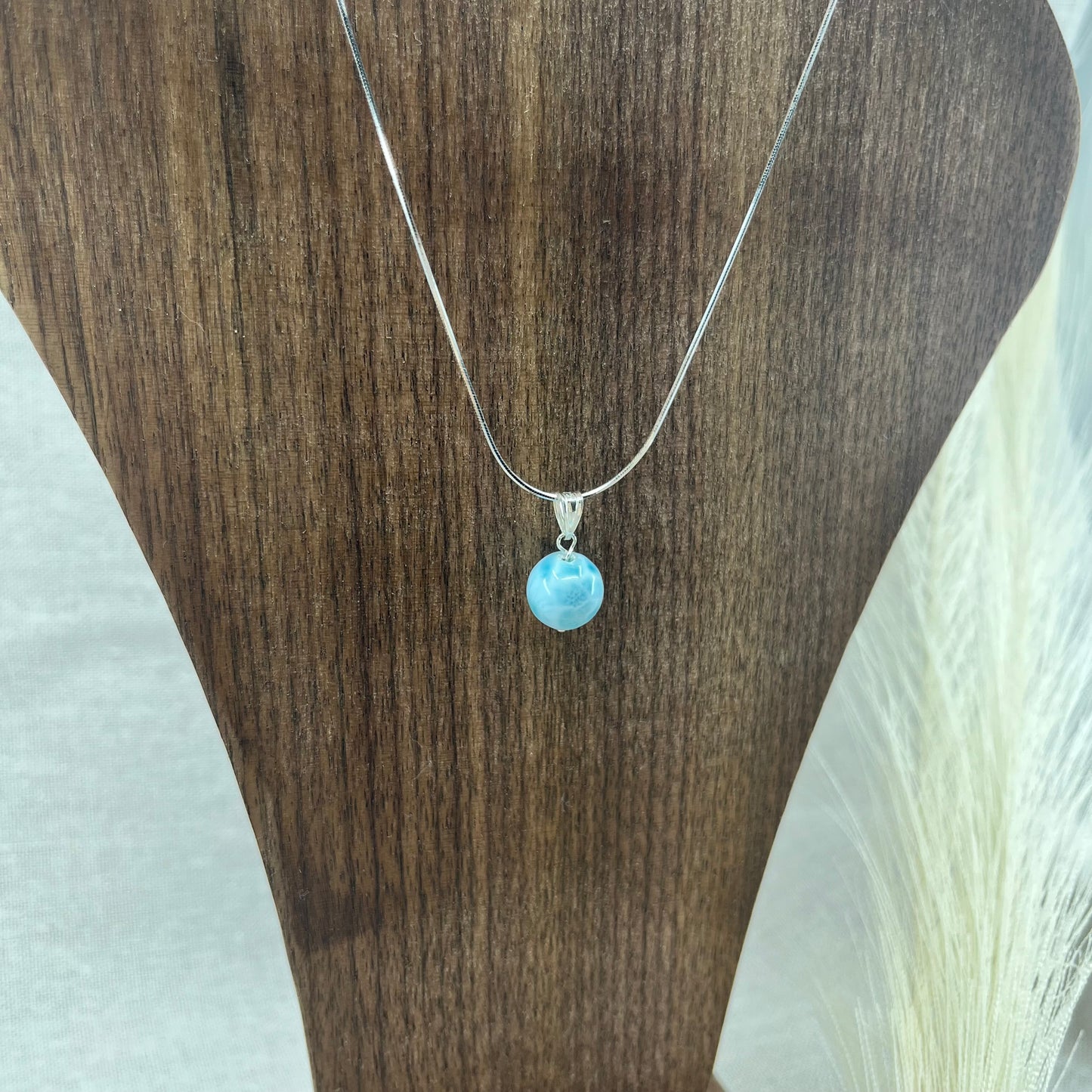 Larimar Necklace Pendant【16】