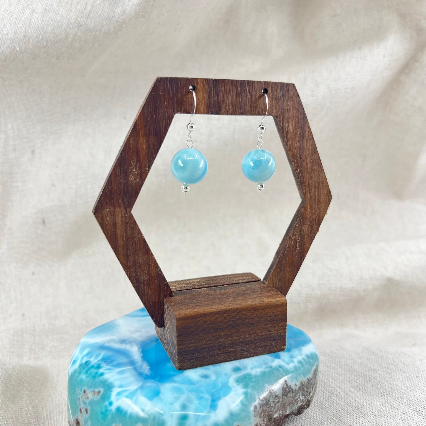 【NEW】Larimar Earrings #04