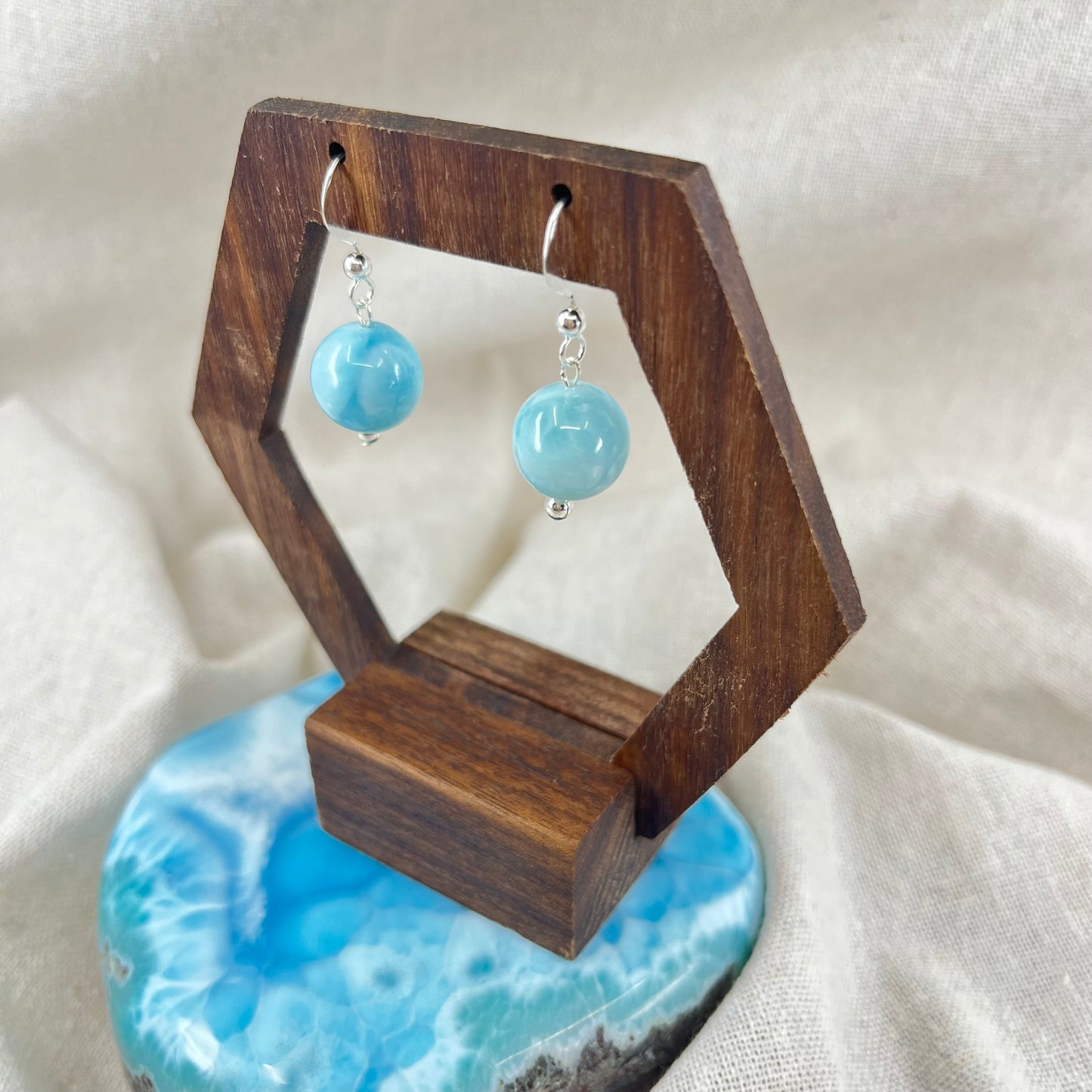 【NEW】Larimar Earrings #05