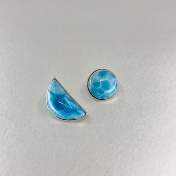 Larimar Earrings moon #04