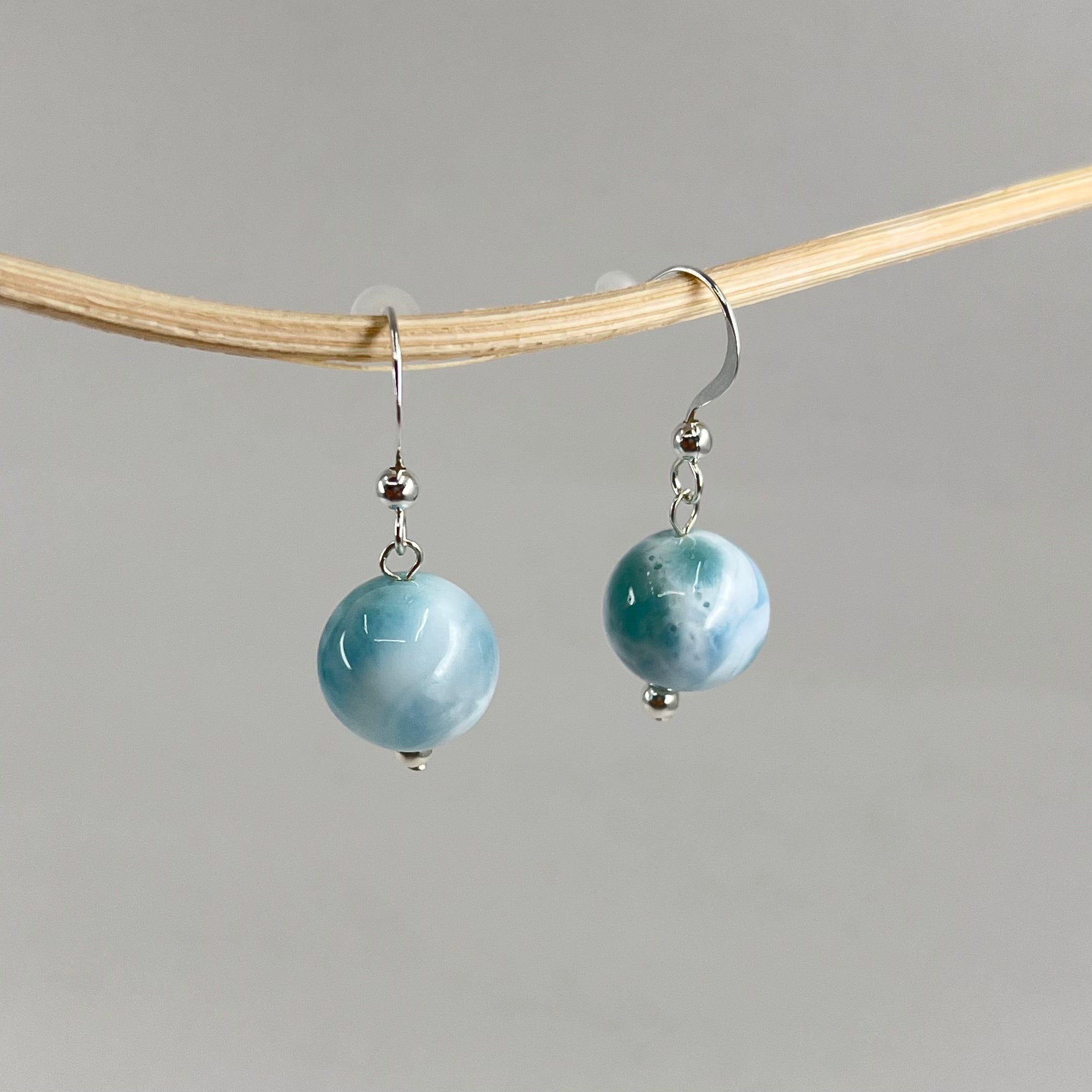 【New】Larimar Earrings #02
