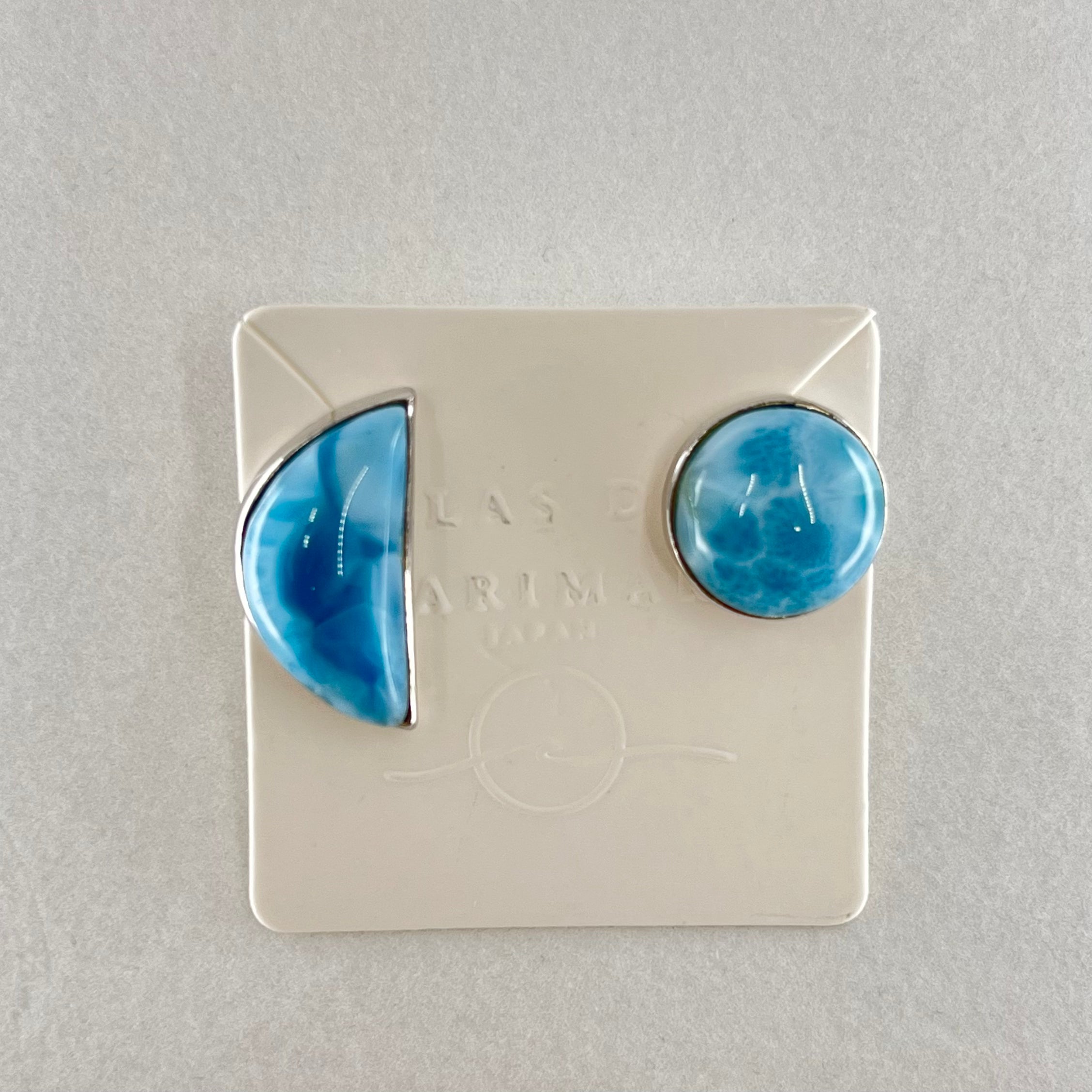 Larimar Earrings moon #04