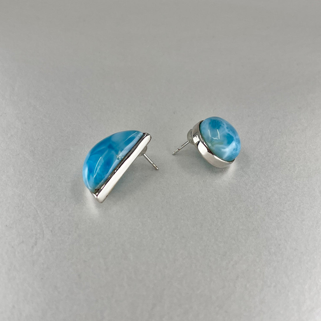 Larimar Earrings moon #04