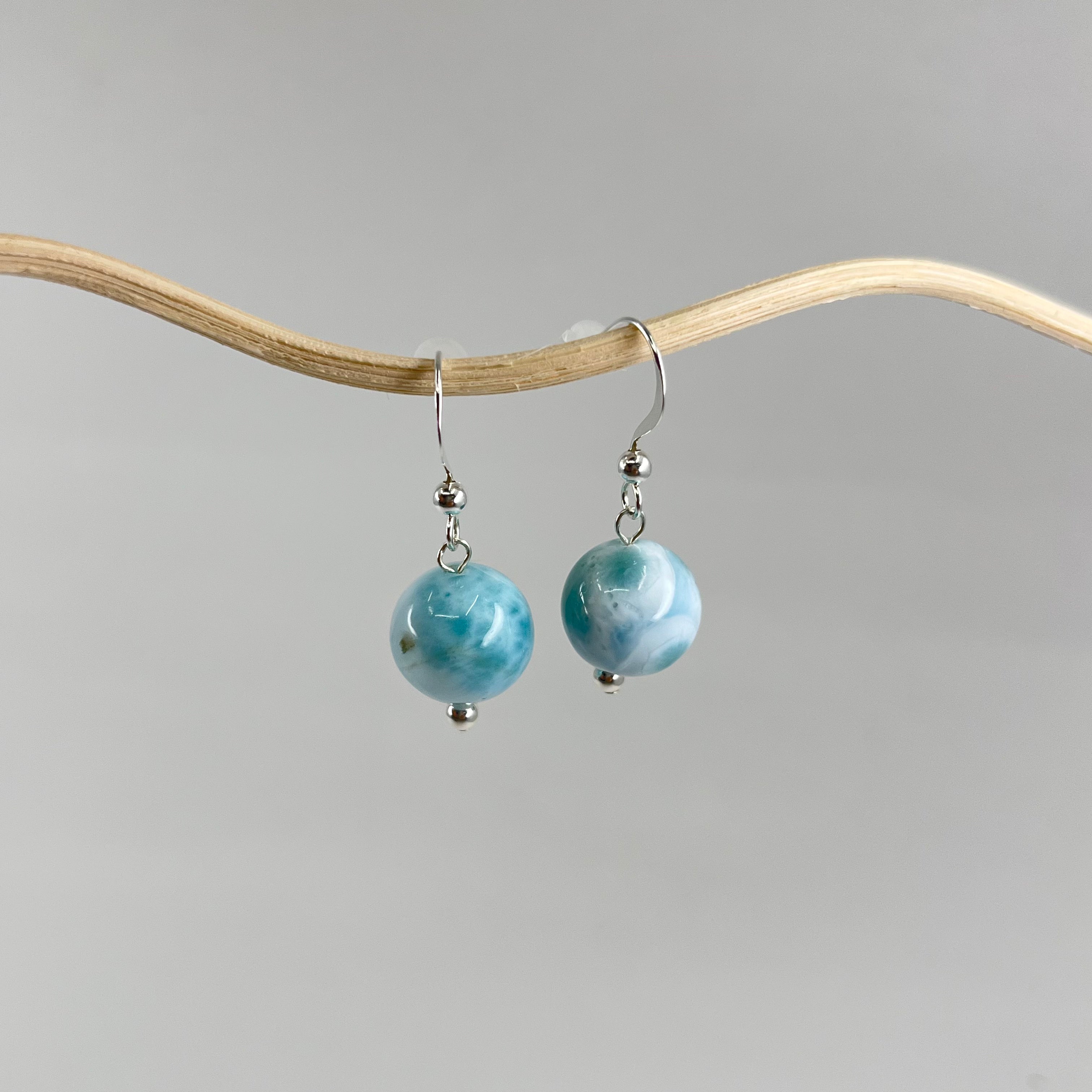 【New】Larimar Earrings #02
