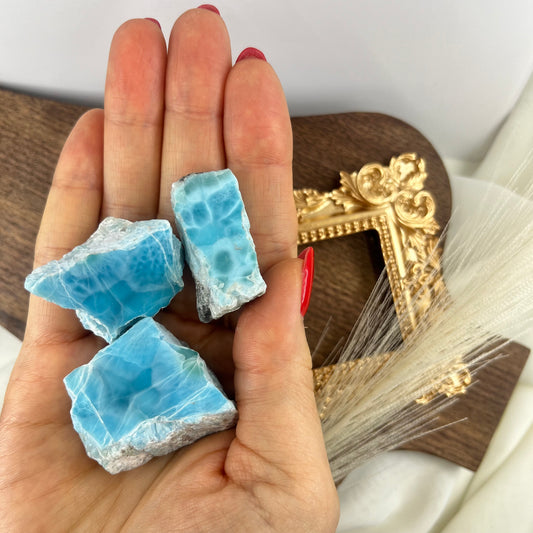 Larimar Raw Stone【G】3つセット