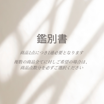 鑑別書 オプション