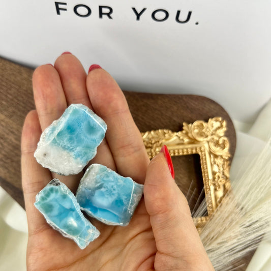 【NEW】Larimar Raw Stone【H】3つセット