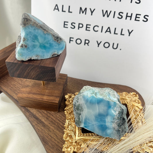 Larimar Raw Stone【E】1/2
