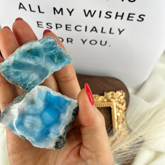 Larimar Raw Stone【B】1/2