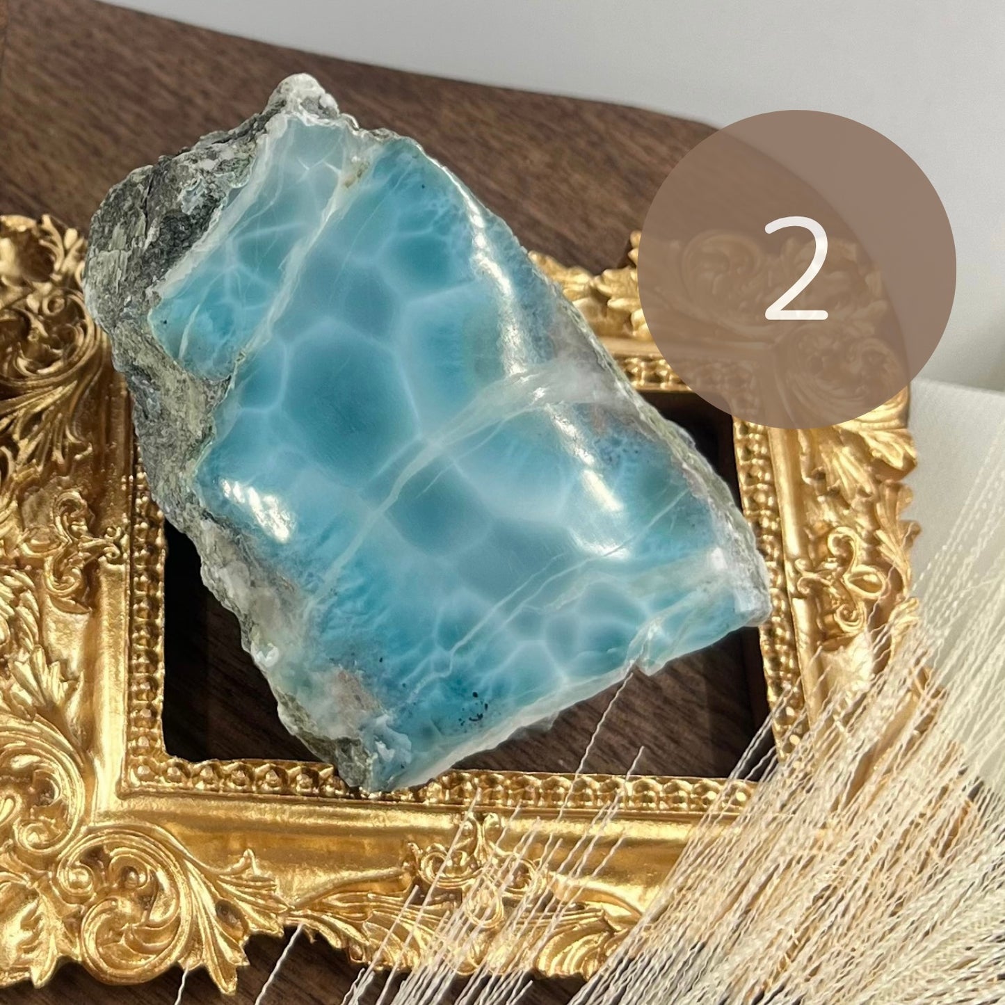 Larimar Raw Stone【J】1/2