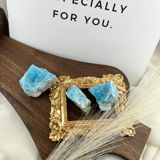 Larimar Raw Stone【G】3つセット