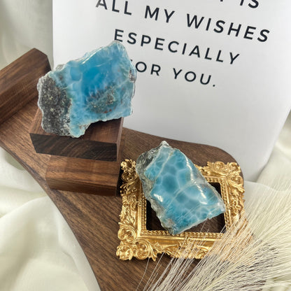 Larimar Raw Stone【J】1/2