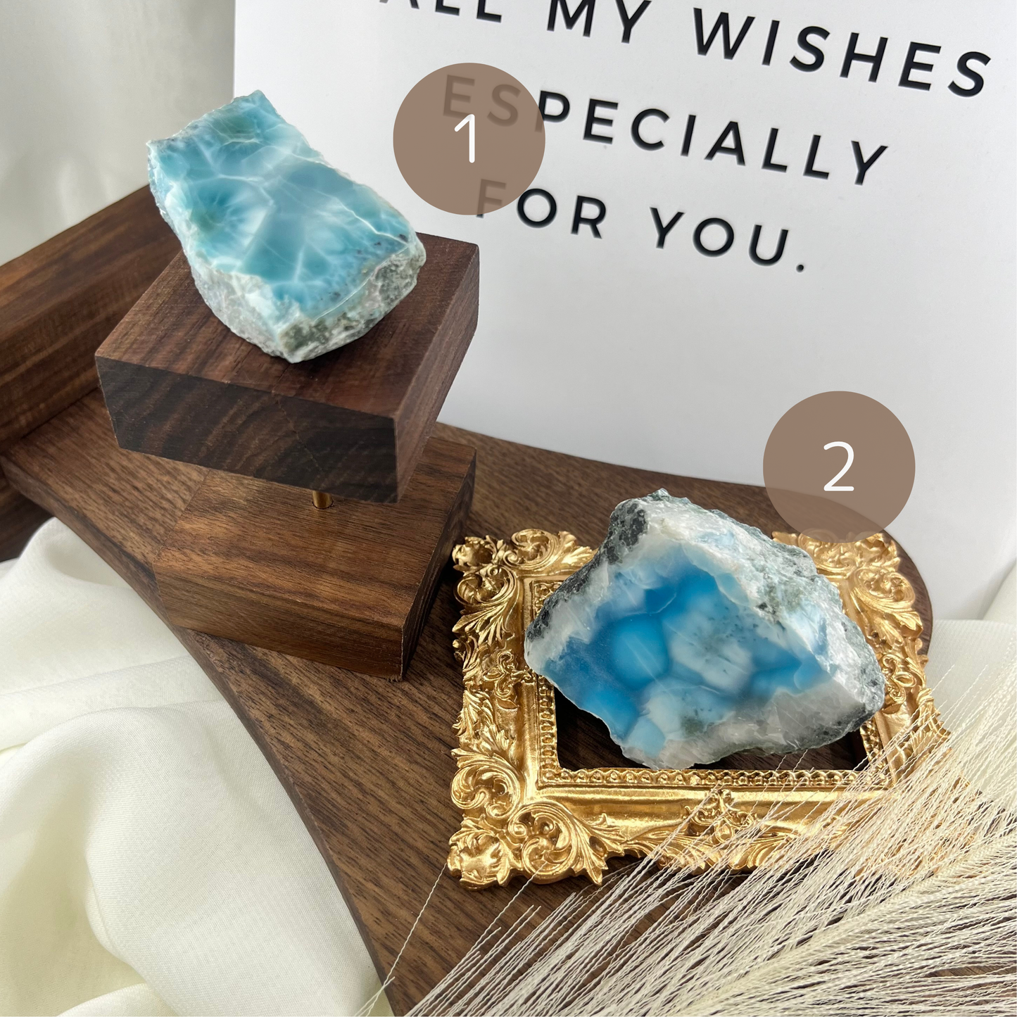 Larimar Raw Stone【B】1/2