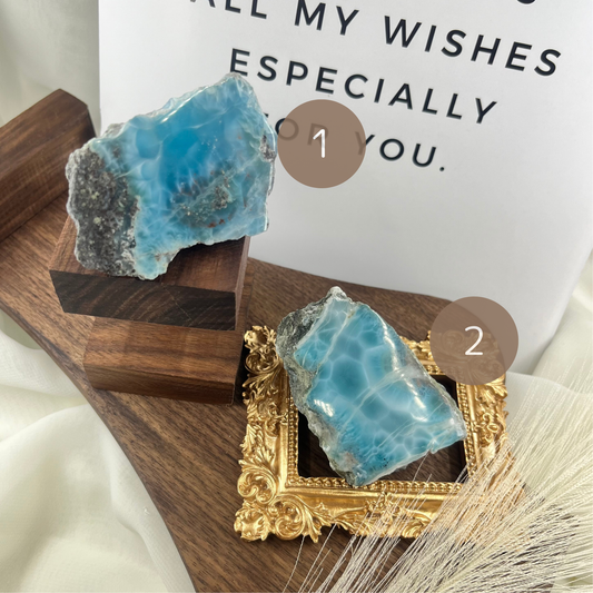 Larimar Raw Stone【J】1/2
