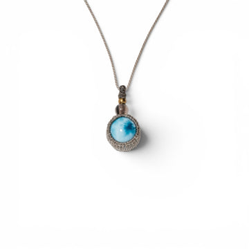 Tasogare｜ドミニカ産ラリマーネックレス｜Olas de Larimar
