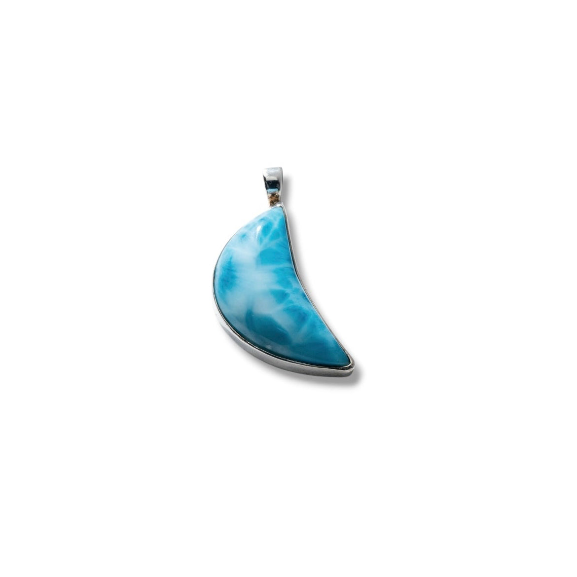 ラリマーペンダント月コレクション｜一点物天然ラリマー｜Olas de Larimar