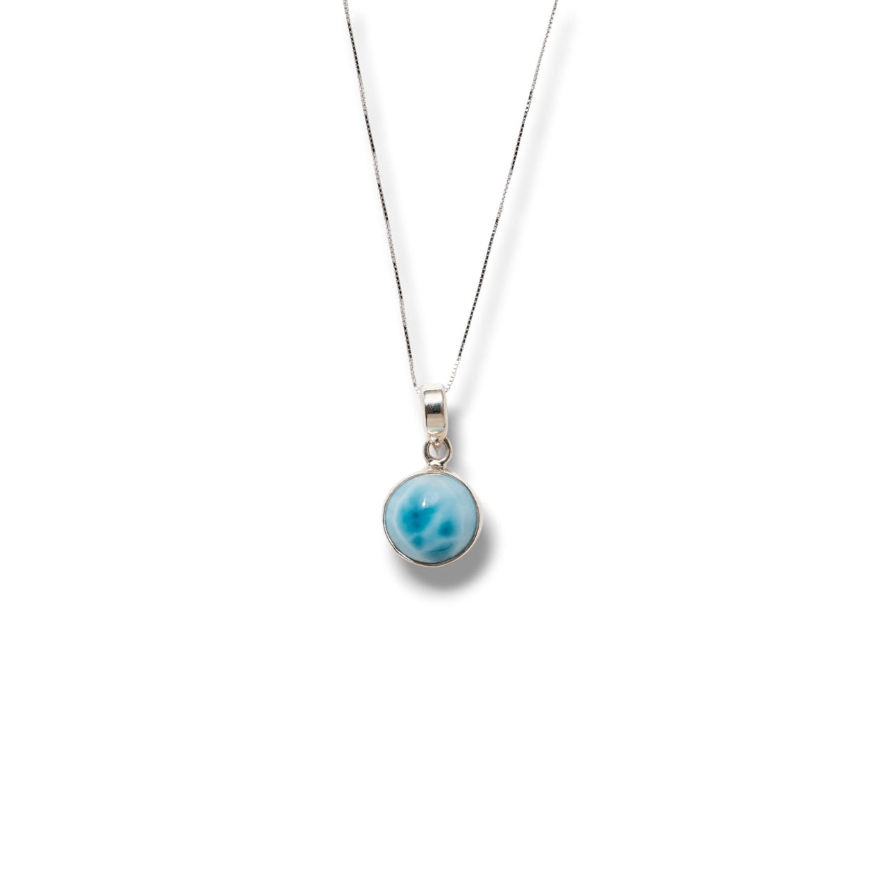 ラリマー　月型　ペンダントトップ ラリマーペンダント月コレクション｜一点物天然ラリマー｜Olas de Larimar