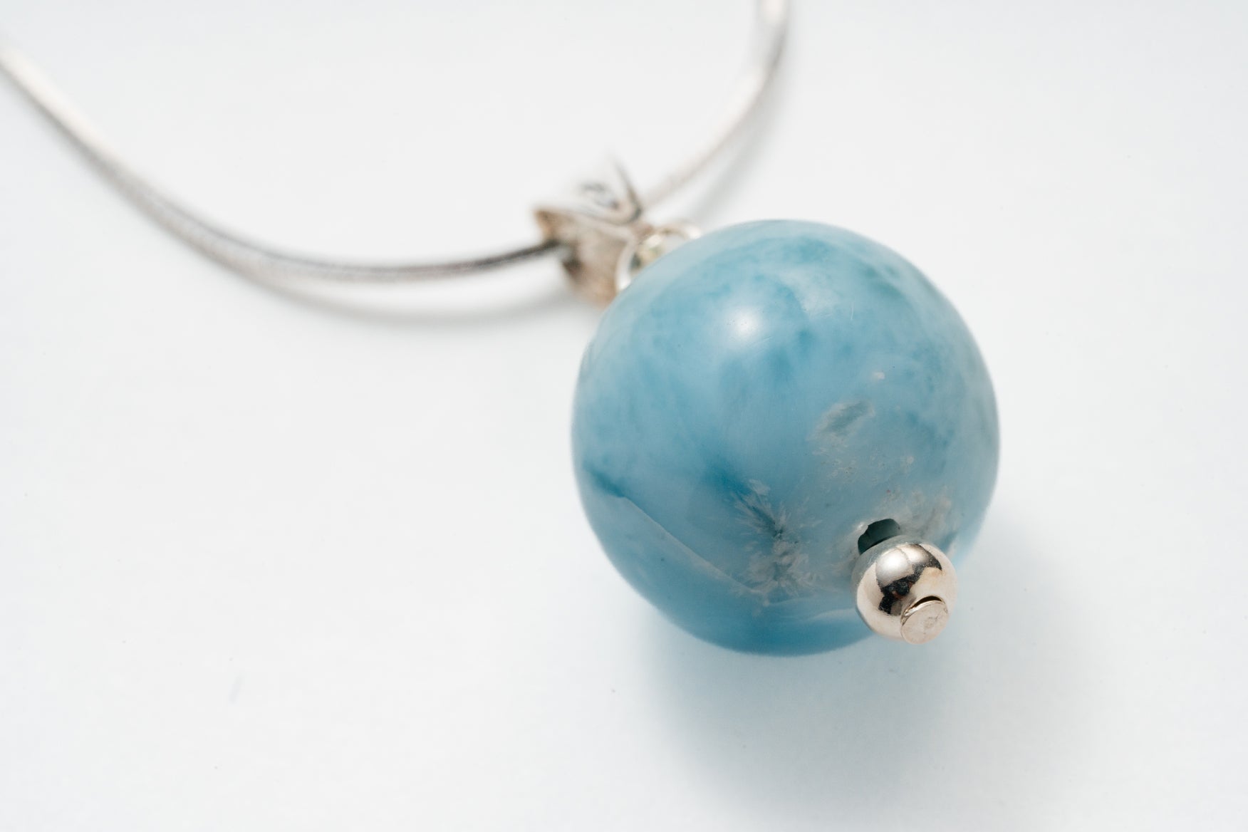 Kokoro｜一点物ラリマーペンダント｜Olas de Larimar