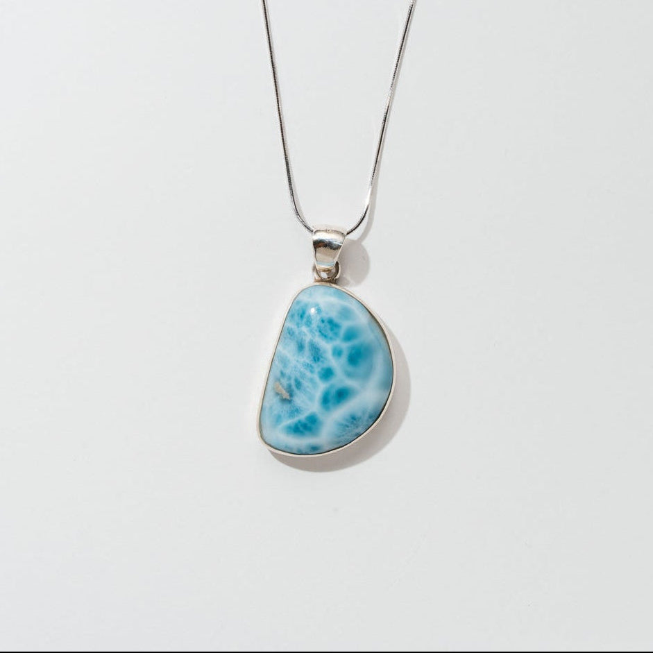 Izayoi｜AAAラリマーペンダント｜Olas de Larimar