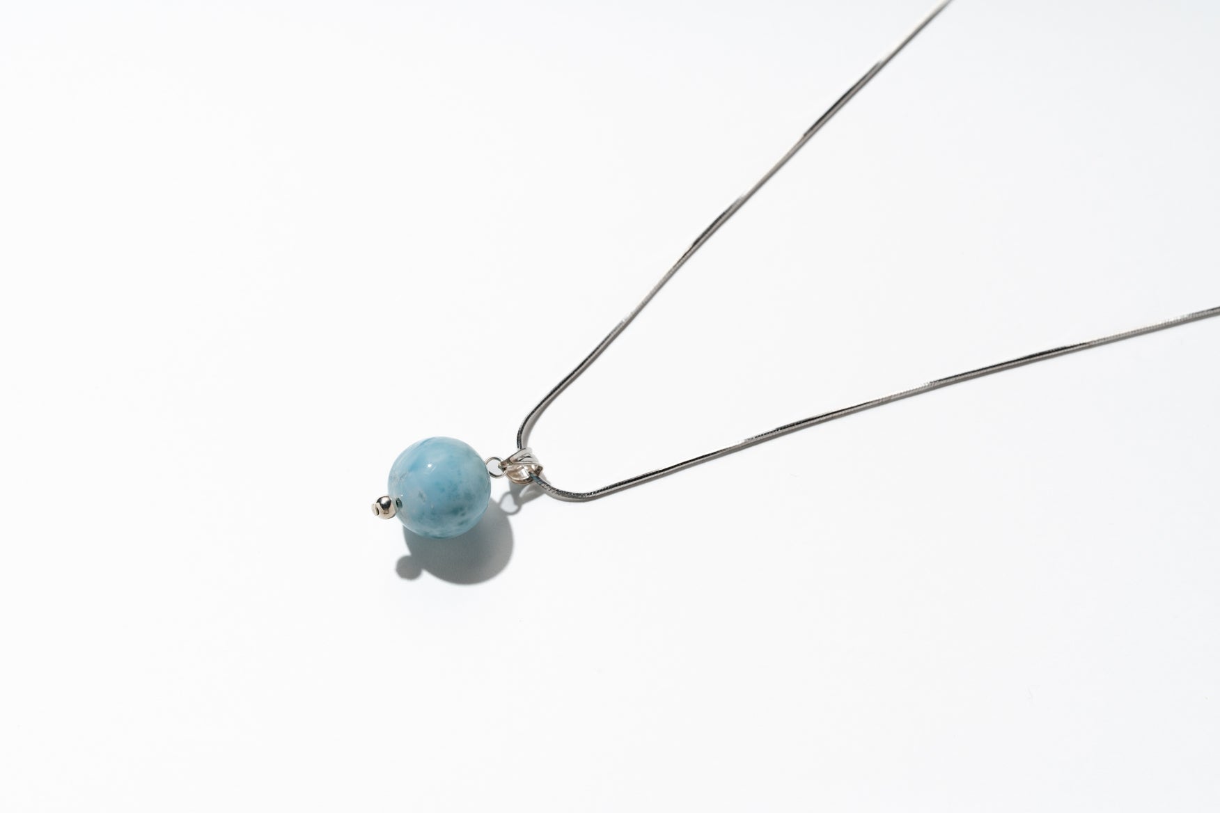 Kokoro｜一点物ラリマーペンダント｜Olas de Larimar