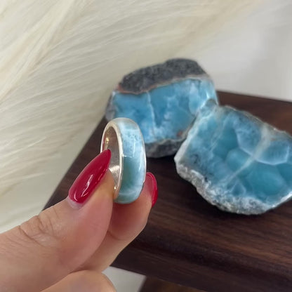 Larimar Ring E/F/G/H
